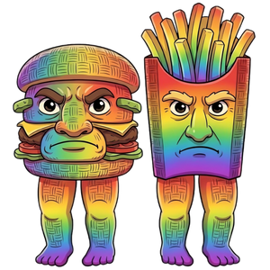 Rainbow Burguru and Fryuro