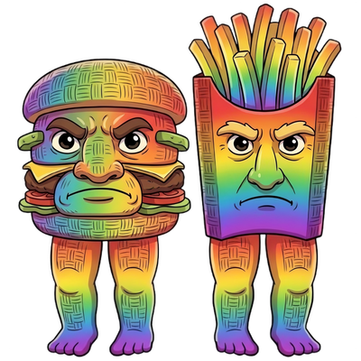 Rainbow Burguru and Fryuro